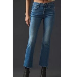 Mother Women's Insider Crop Step Fray Jeans Ankle Raw Hem Sz 31 1157-104